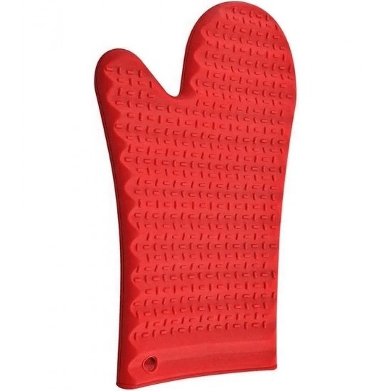 Luva de Silicone 28cm comprimento Vermelha